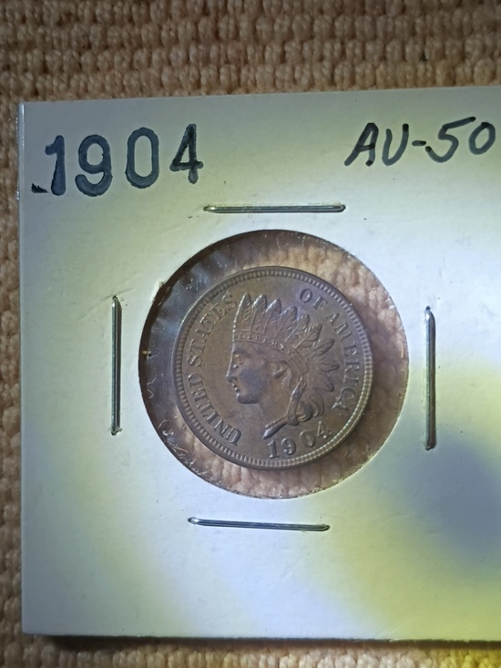 Us Mint Other - 1904 AU-50 Indian Head Penny